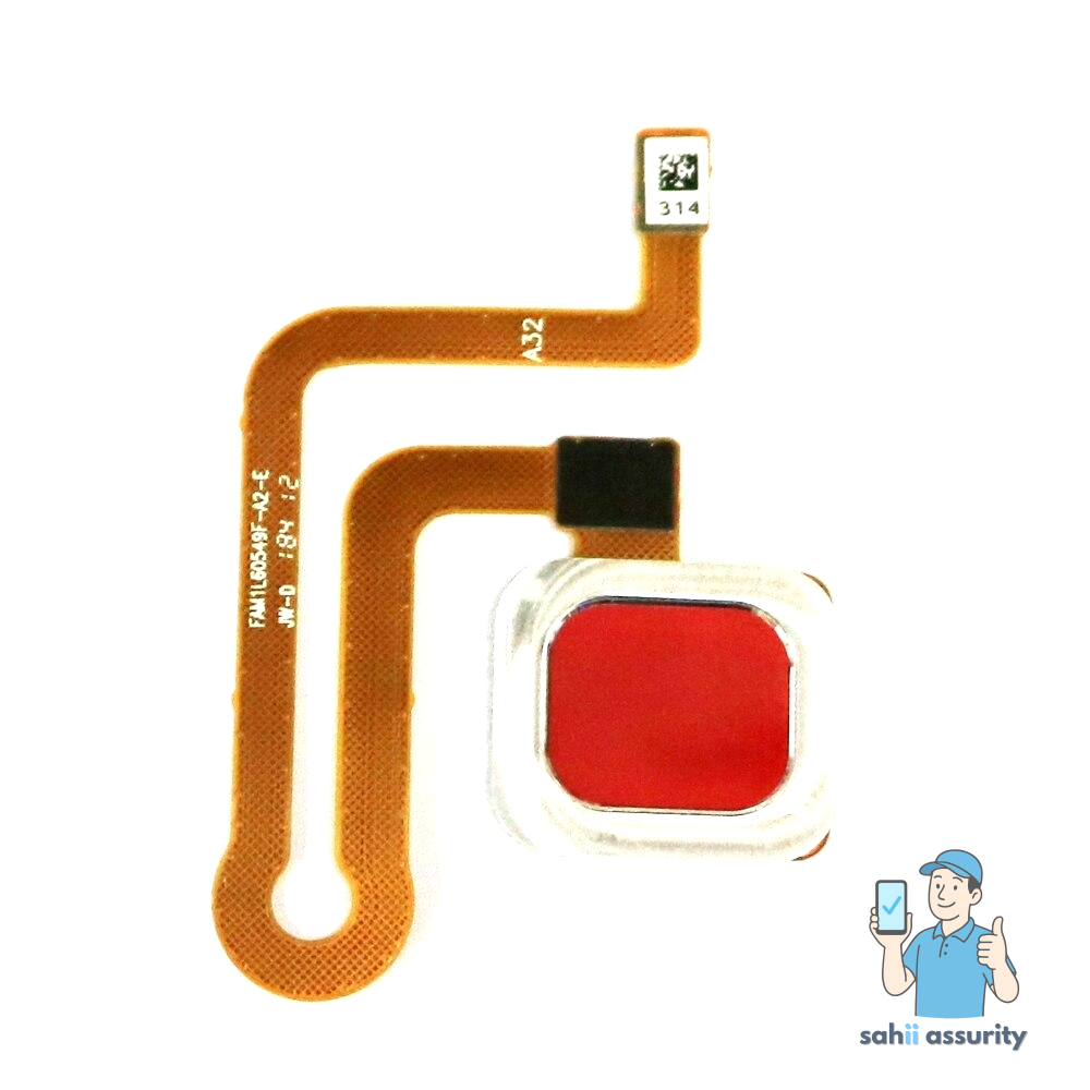 Fingerprint Sensor with Flex Cable for Vivo Y91 Red
